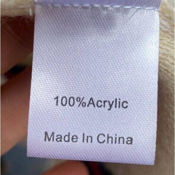 Tuckernuck Camden Sweater Poncho Cream One Size Cozy Preppy Lagenlook Pullover - Picture 12 of 13